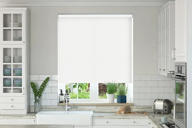 Nevada White - Moisture Resistant Roller Blind