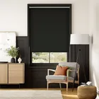 Chromium Thermal Blackout Black Roller Blind