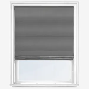 Pamuk Charcoal Roman Blind