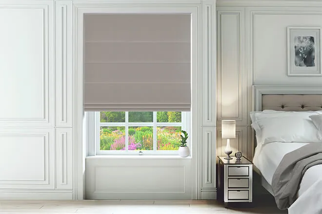 Omni Mushroom - Velvet Twist Fit No Drill Roman Blind