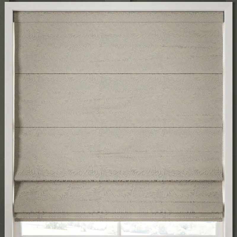 William Morris Larkspur Woven Made To Measure Roman Blind Limestone