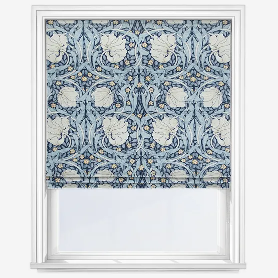 William Morris At Home Pimpernel Indigo Roman Blind