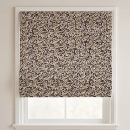 Rosalee Plum Deluxe Roman Blinds