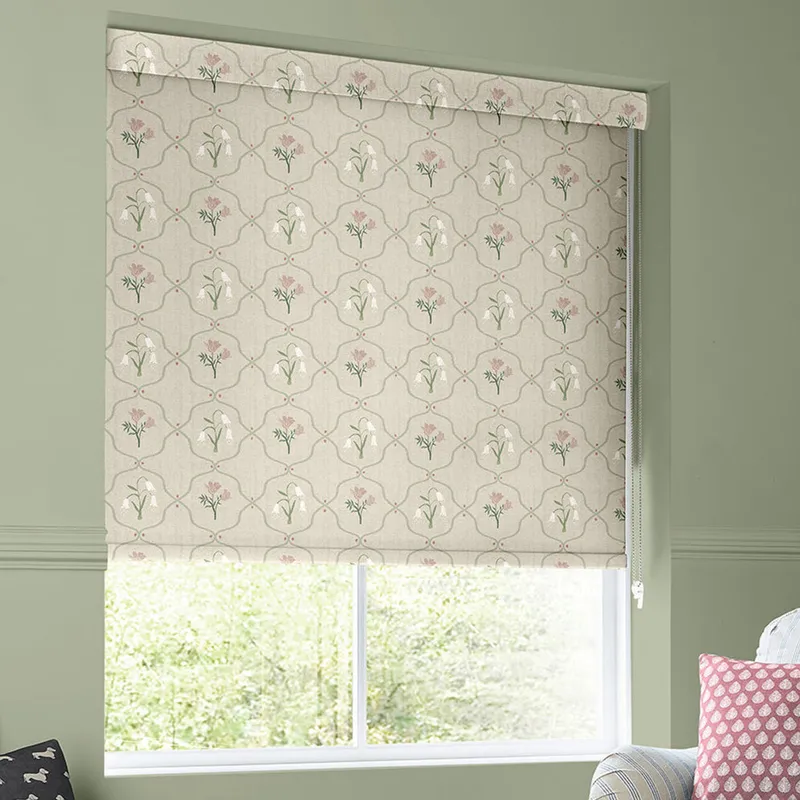 Emily Bond Margot Translucent Made To Measure Roller Blind Rose