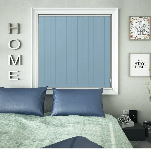 Bedtime Wedgewood Blue Vertical Blind