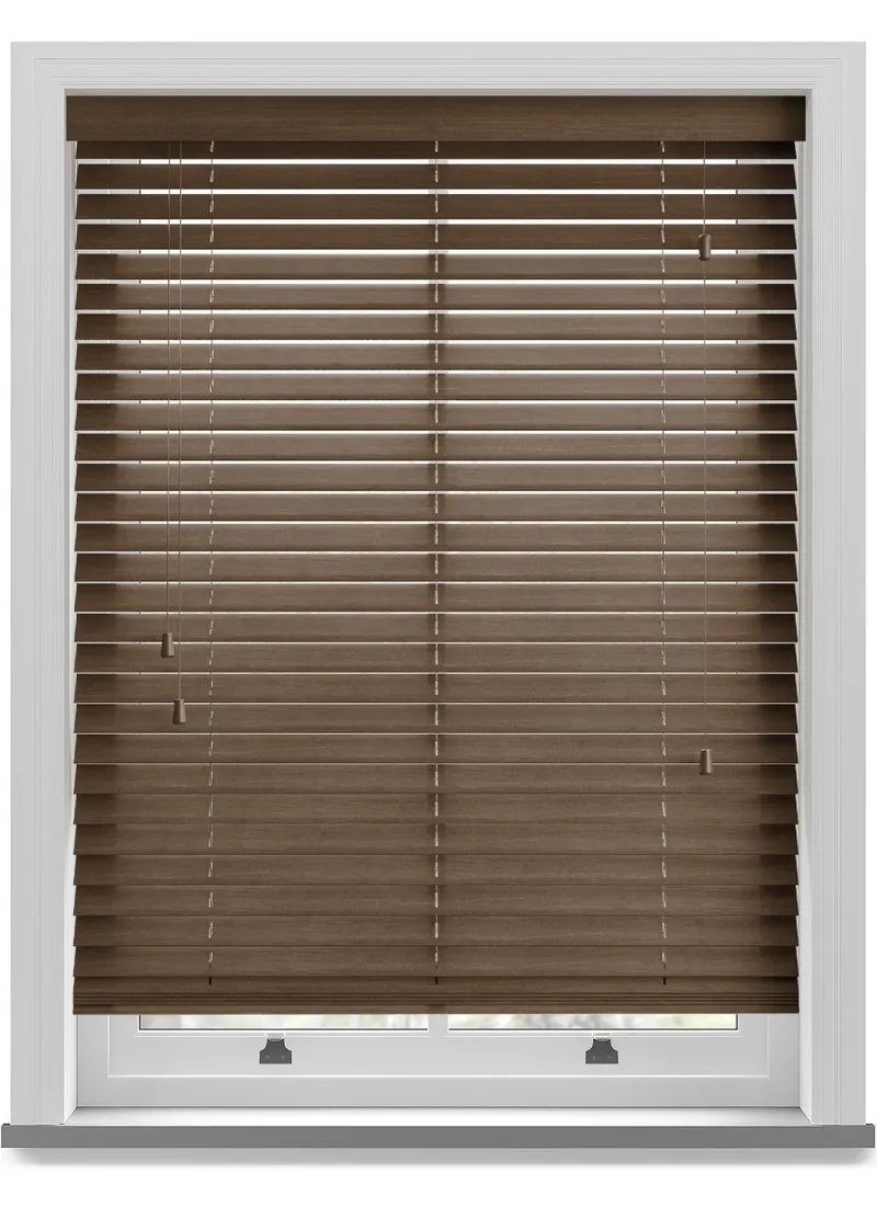 Fired Walnut Real Wood Blind