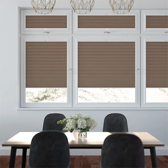 Perfect Fit Duoshade Chocolate Thermal Blind