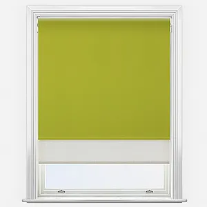 Aqualuxe Lime & Sunvue Cream Double Roller Blind