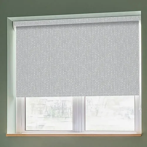 Ribbons Asc Pewter Light Filtering Roller Blinds