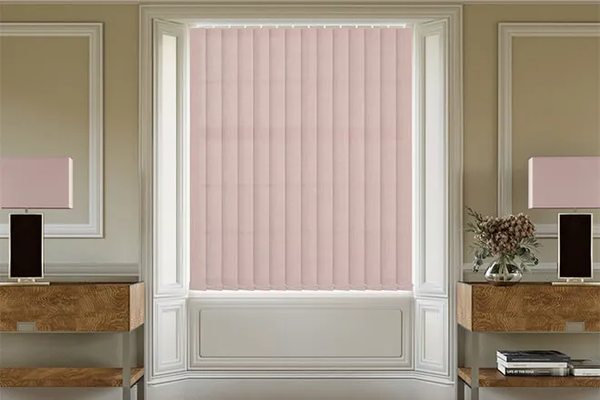 Dusk Blush - Textured Vertical Blind
