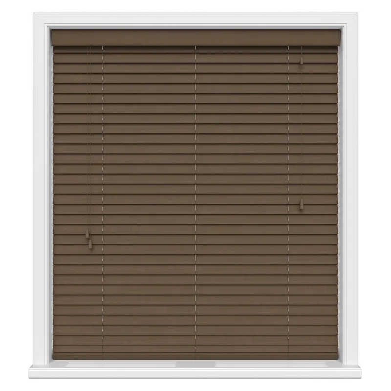 Espresso Oak Natural Grain Real Wood Uk - Wooden Blinds