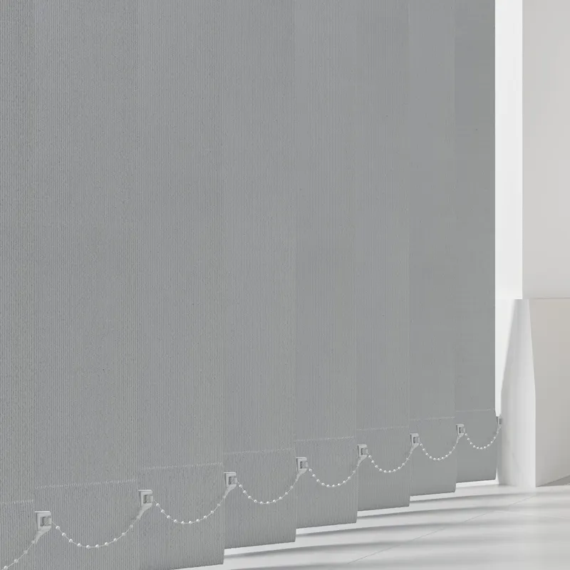 Aqualush Grey Pvc Vertical Blind