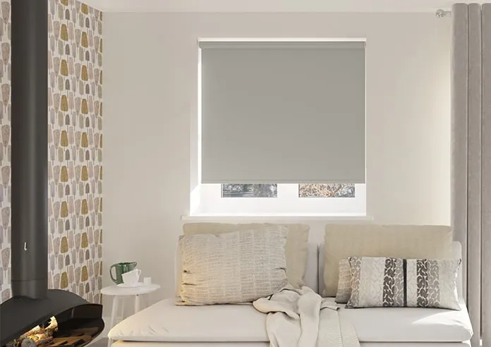 Trinity (Blackout) Oyster Grey - Roller Blind
