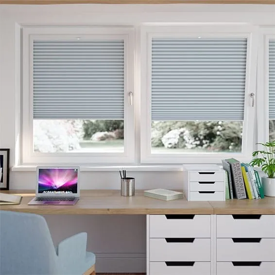 Perfect Fit Duoshade Blue Haze Thermal Blind