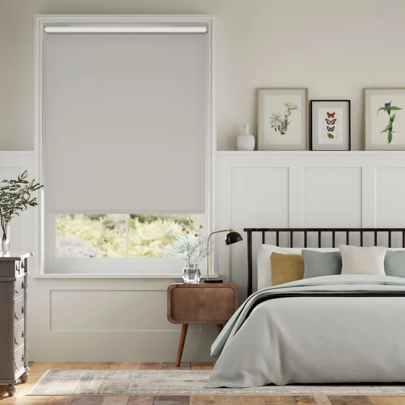 Toulouse Blackout Mist Grey Roller Blind