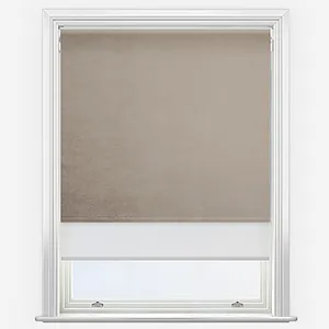 Orissa Stone & White Double Roller Blind