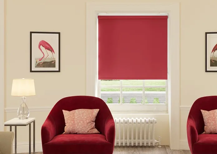 Palermo (Blackout) Crimson - Roller Blind