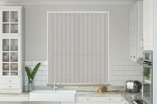 Alpha Dove - Fire Retardant & Moisture Resistant Vertical Blind