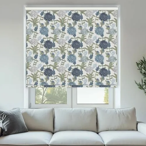 Zinnia Blue Roller Blinds - Shop Now