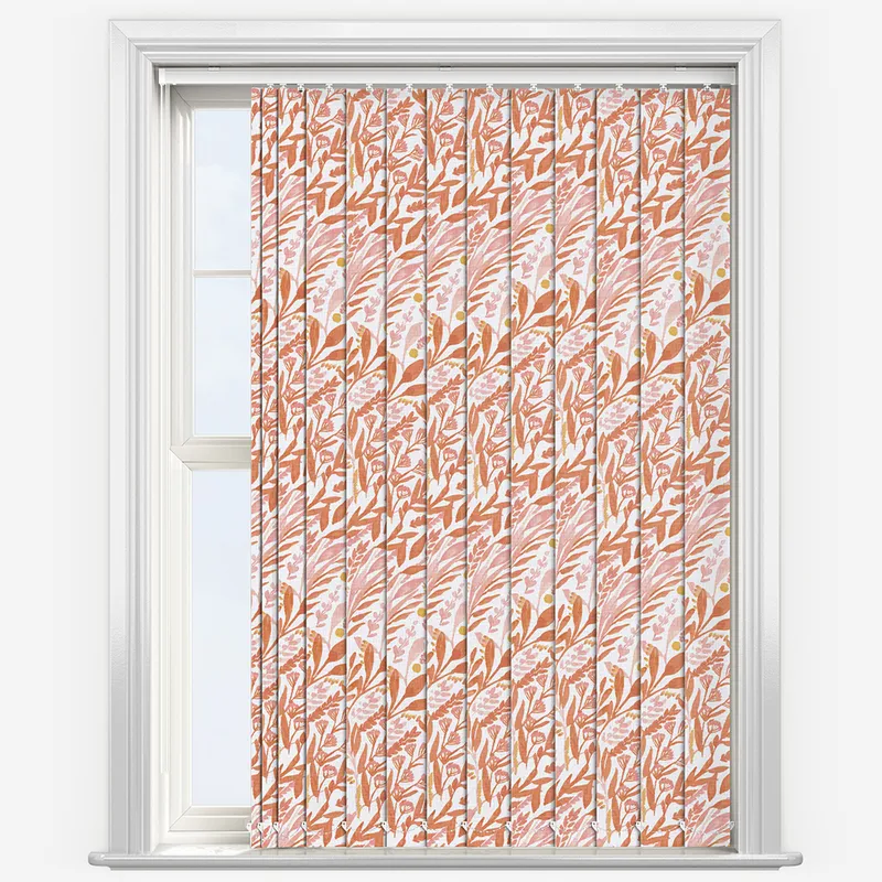 Petal Blackout Terracotta Blush Vertical Blind