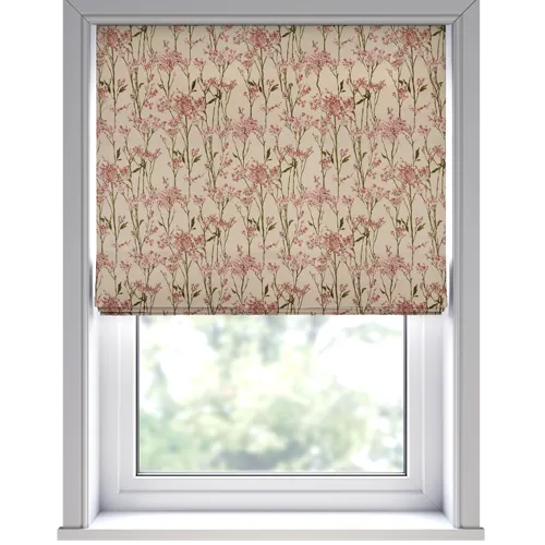 Celina Blush Deluxe Roman Blinds