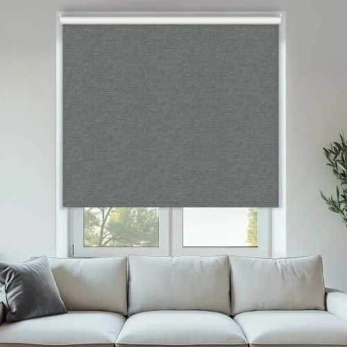 Durham Blackout Grey Marle Cordless Roller Blinds - Shop Now