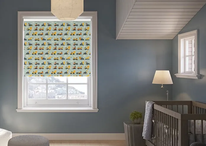 Construction Crew Cement Grey - Roller Blind