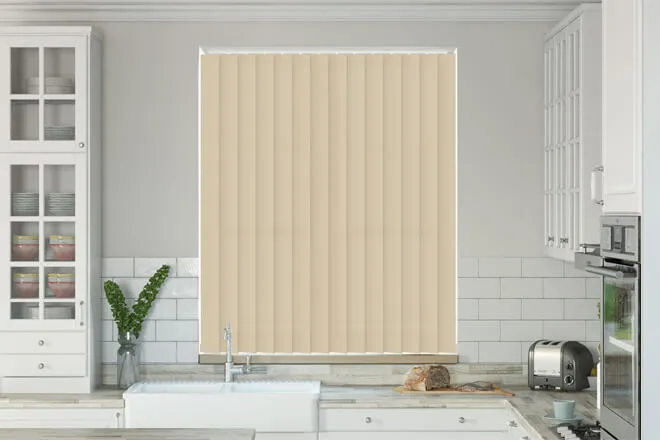 Chloe Beige - Moisture Resistant Vertical Blind