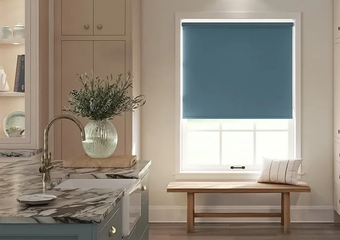 Orion (Blackout) Stone Blue - Roller Blind