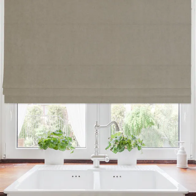 Elvira Made To Measure Roman Blind Taupe