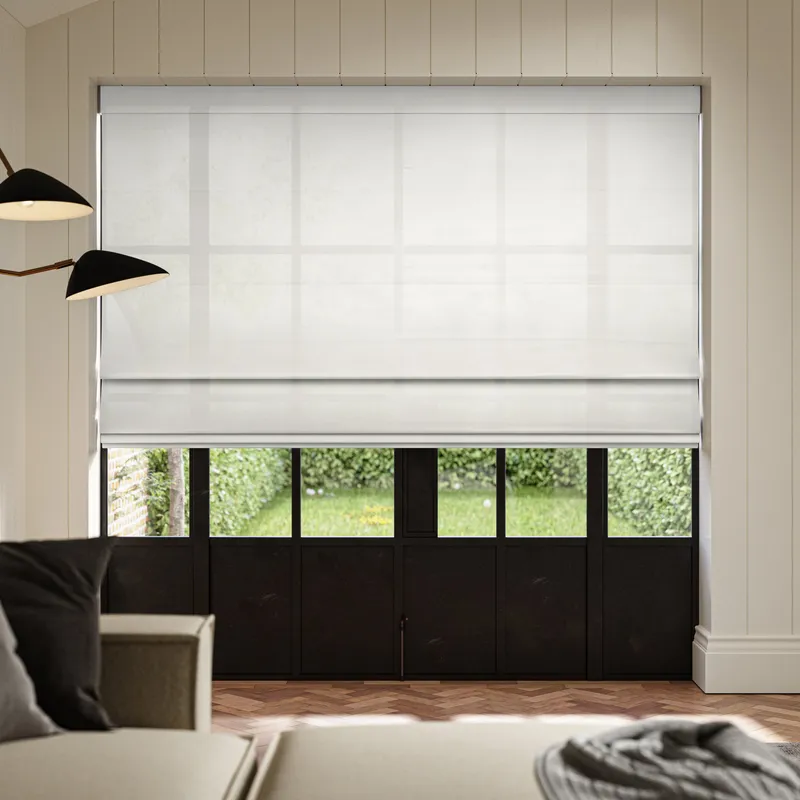 Ante Decor Karrika No Joins Sheer Made To Measure Roman Blind Ice