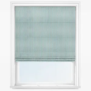 Pencil Stripe Ocean Roman Blind