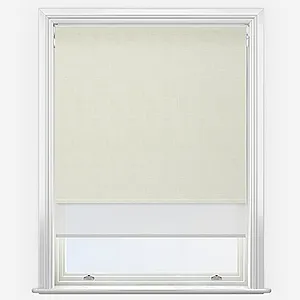 Voga Blackout Cream & White Double Roller Blind