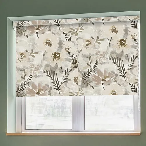 Mabel Grey Light Filtering Roller Blinds