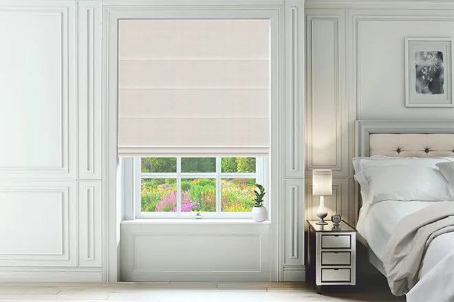 Knightley Ivory - Textured Roman Blind