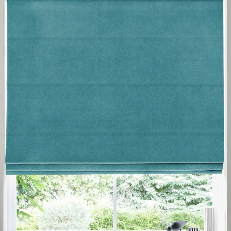 Florence Velvet Made To Measure Roman Blind Danube