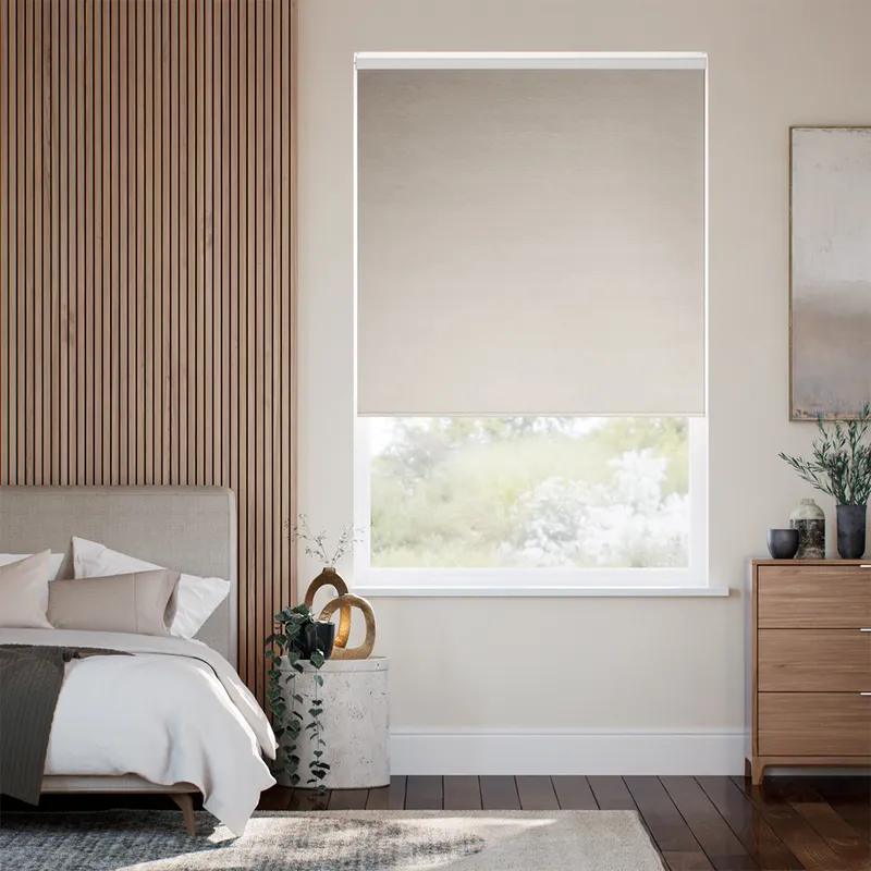 Osaka Faux Silk Smokey Quartz Roller Blind