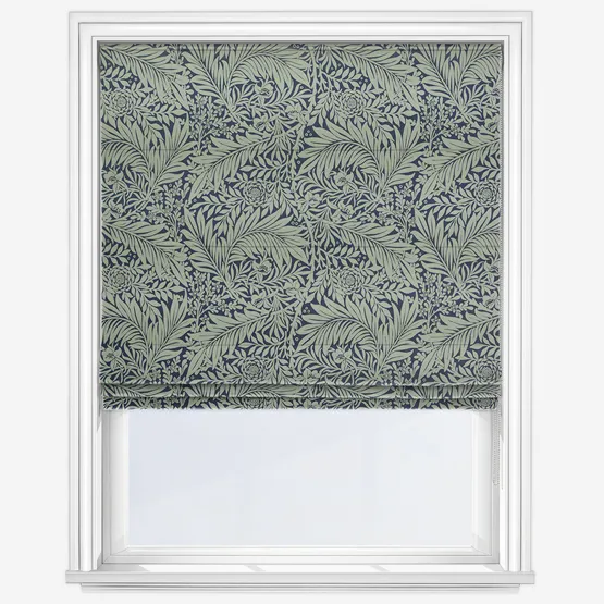 William Morris At Home Larkspur Woven Indigo Roman Blind