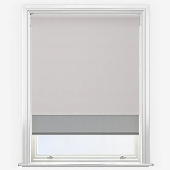 Double Roller Sunvue Pebble & Steel Grey Double Roller Blind