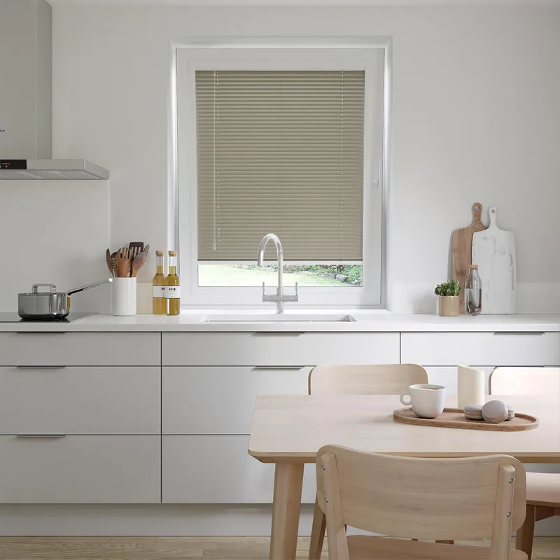 Perfect Fit Shadow Taupe Venetian Blinds 25mm