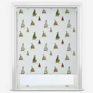 Sonova Studio Seashore Sails Seaweed Natural Roller Blind