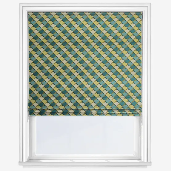 Patagonia Teal Roman Blind