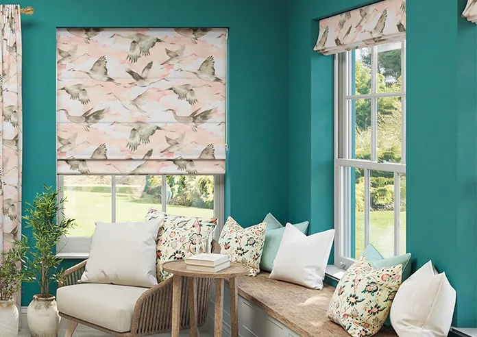 Flyway Blush - Roman Blind