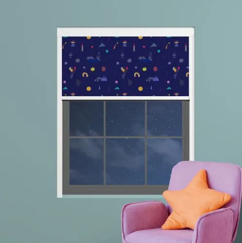 Joyful Cosmonaut Xl Blocout Blind