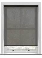 Voile Jet Black Twist Roller Blind