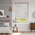 Pale Grey Wooden Blind - 50mm Slat