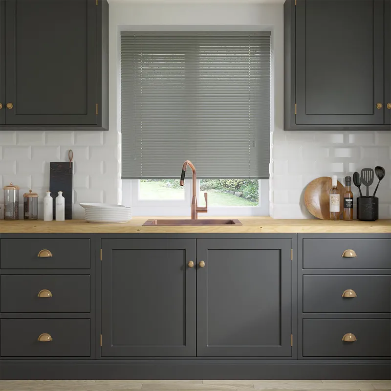 Fossil Grey Venetian Blinds 25mm