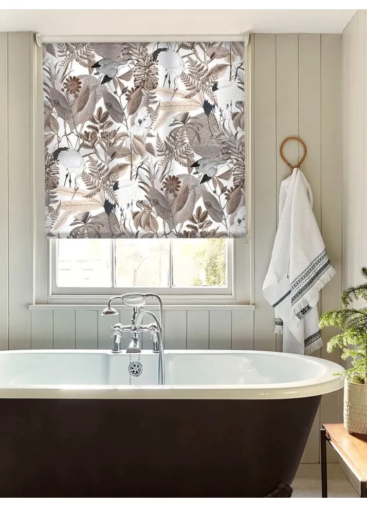 Oriental Aviary Natural Roller Blind By Boon &Amp; Blake