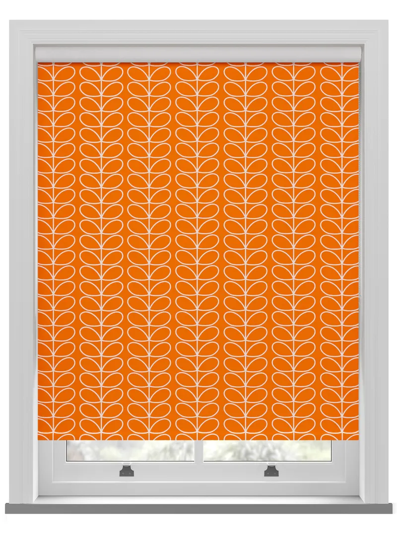 Orla Kiely Linear Stem Persimmon Roller Blind