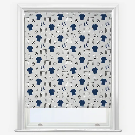 Sonova Studio Team Play Blue Roller Blind